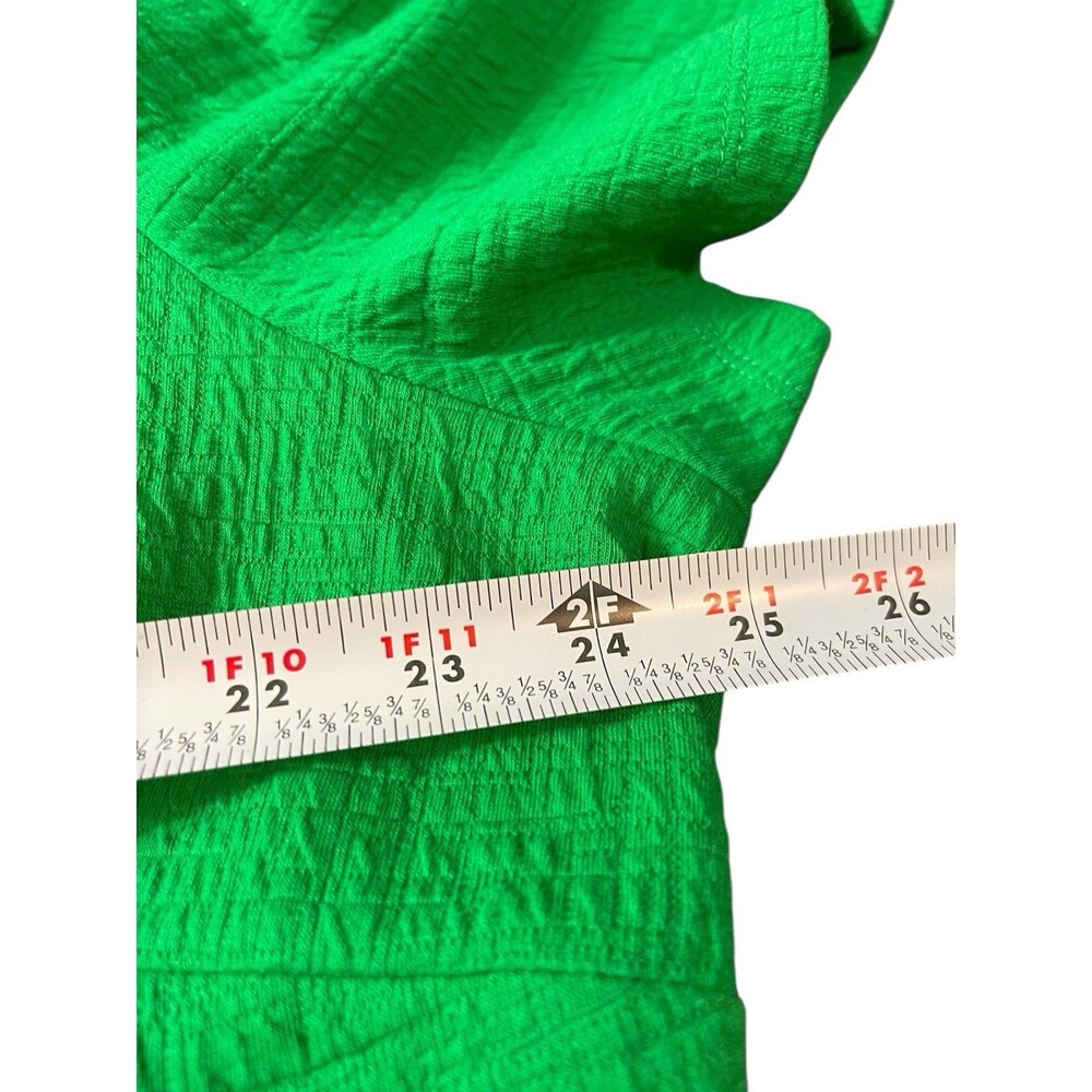 Draper James Kelly Green Short Sleeve Pullover Pocketed Textured Skater Dress 3x - Picture 11 of 15